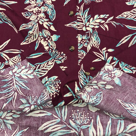 Tori Richard Uniforms Women Hawaiian Button Shirt Top Size Large Floral B260 -29 - Picture 12 of 12